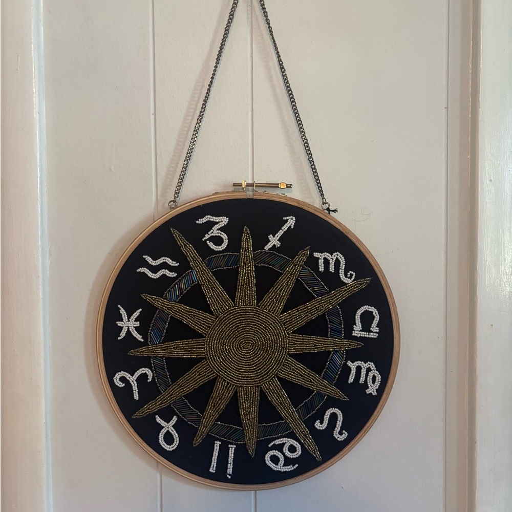 Hand Beaded Zodiac Wall Art